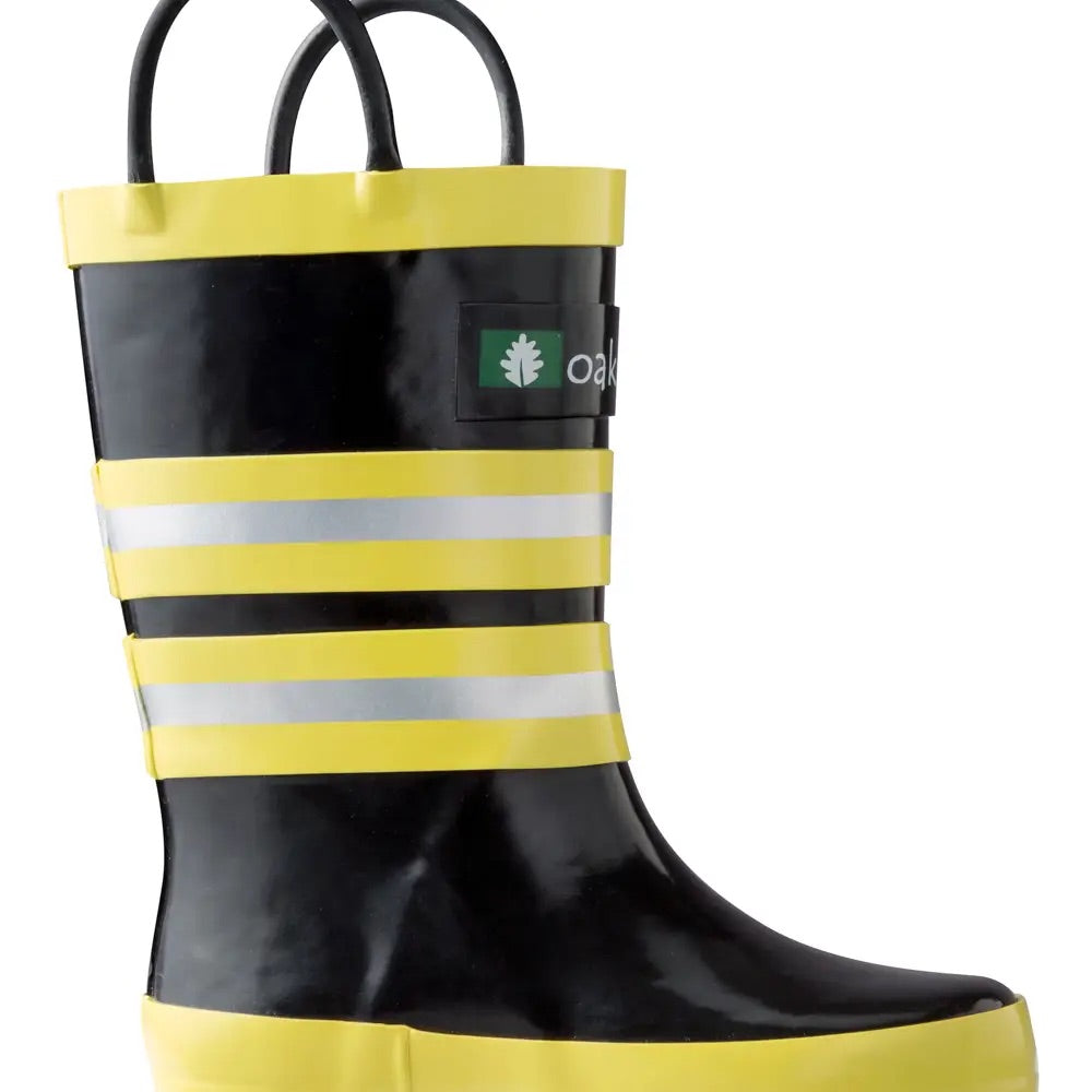 Firefighter Rain Boots For Kids Toddlers' Puddle Stompers Rain