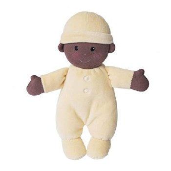 Apple Park Organic First Baby Doll - Yellow / Cream