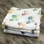 Three Little Anchors Organic Cotton Muslin Swaddle - Scooters