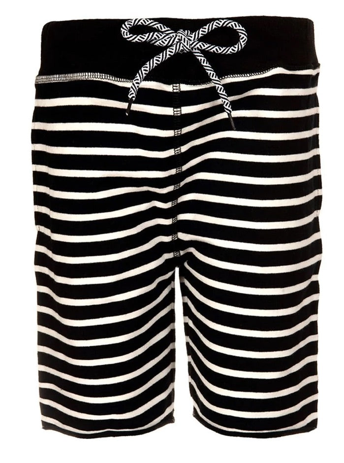 Appaman Camp Shorts - Black and White Stripes