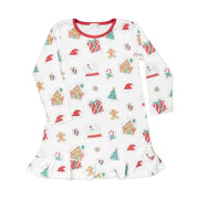 Noomie Cotton Dress - Christmas Patches
