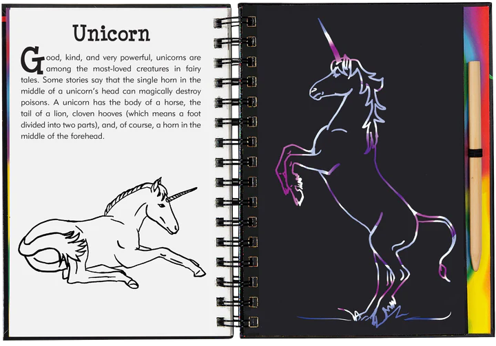 Scratch &amp; Sketch Art Activity Books - Dragons &amp; Mythical Creatures