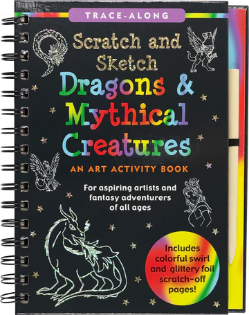 Scratch & Sketch Art Activity Books - Dragons & Mythical Creatures