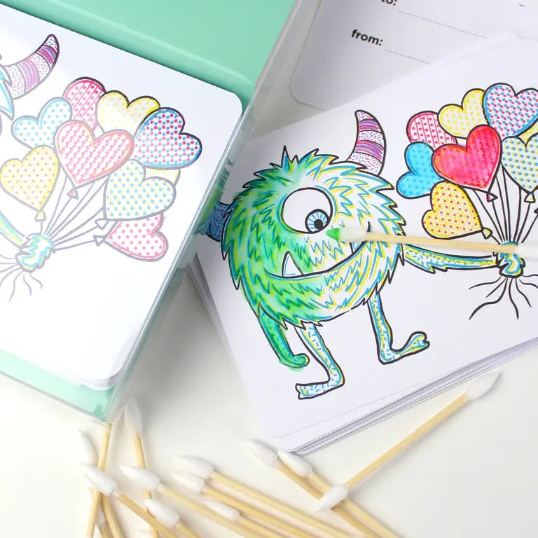 Inklings, Paint with Water Valentines Kit - Monster