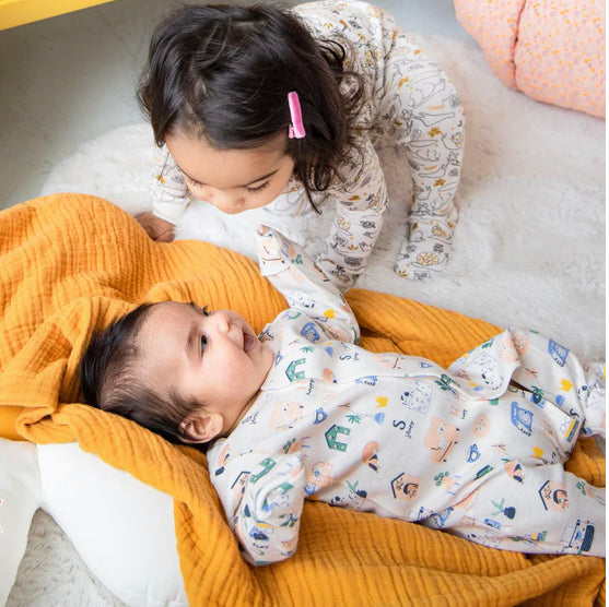 Magnetic Me Organic Cotton Magnetic Footie - Cozy Days