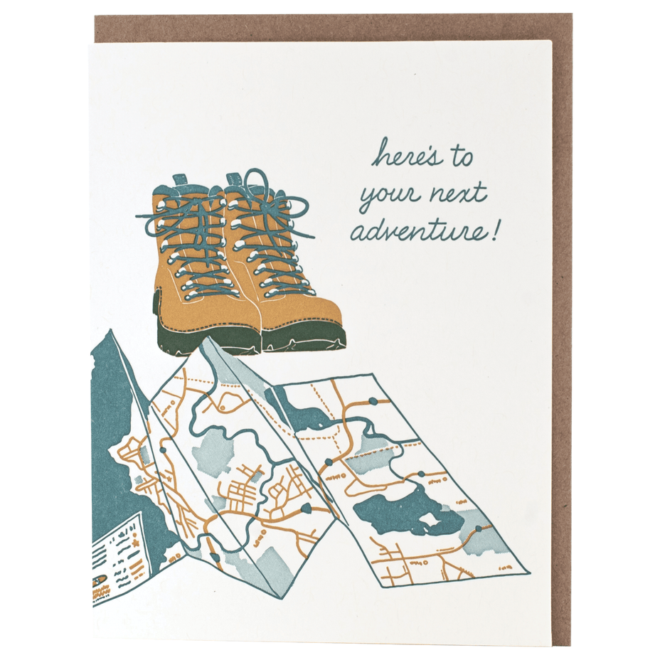 Here's To Your Next Adventure Congratulations Card - Athens Parent