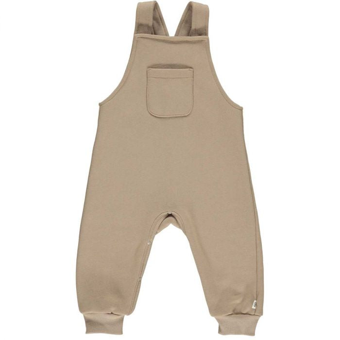 Müsli Organic Cotton Sweat Spencer Pants with Pocket / Coverall Romper - Buttercream