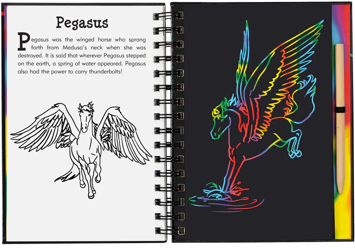 Scratch &amp; Sketch Art Activity Books - Dragons &amp; Mythical Creatures