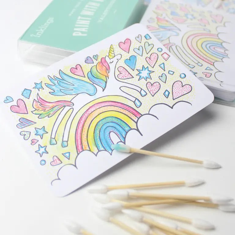 Inklings, Paint with Water Valentines Kit - Unicorn