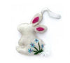 Ornaments for Orphans Embroidered White Bunny Rabbit Ornament
