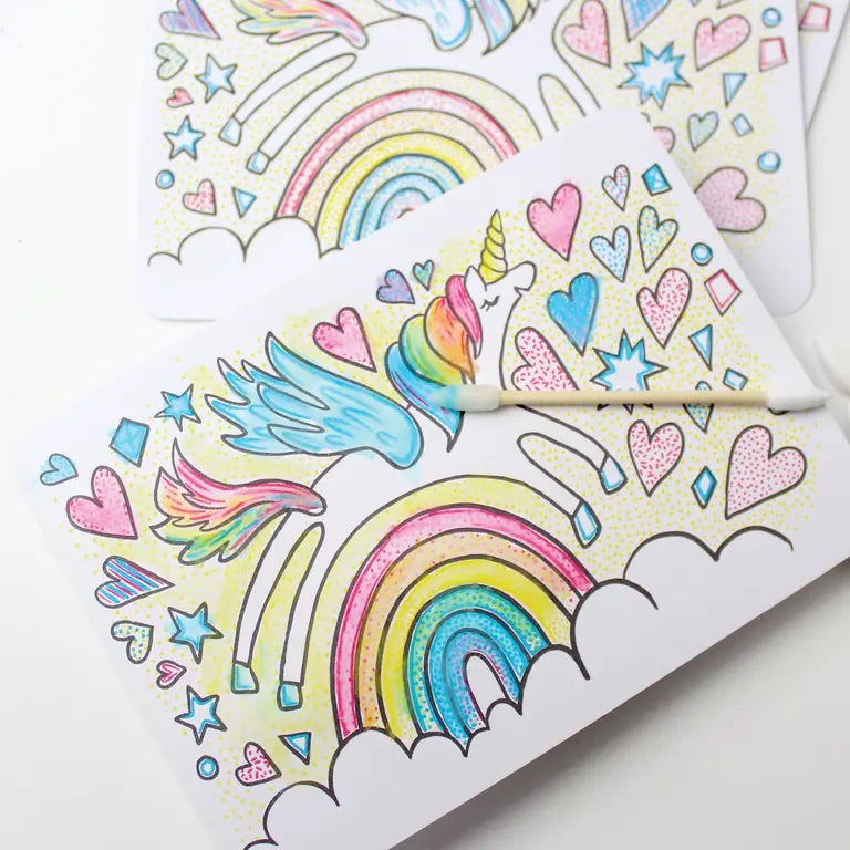 Inklings, Paint with Water Valentines Kit - Unicorn