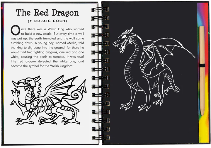 Scratch &amp; Sketch Art Activity Books - Dragons &amp; Mythical Creatures