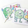 Paint with Water Valentines Kit - Monster
