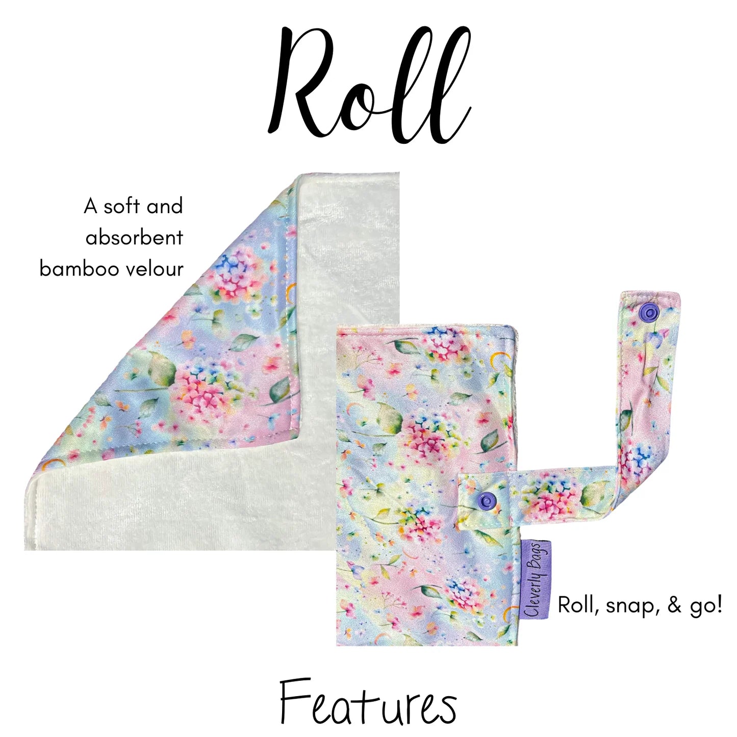 Cleverly Cloth Rolled Change Pad - Dream Wild