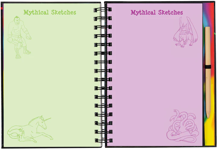 Scratch &amp; Sketch Art Activity Books - Dragons &amp; Mythical Creatures