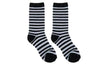 Woven Pear Kids U.S. Merino Wool Boot Socks - Black gray stripe
