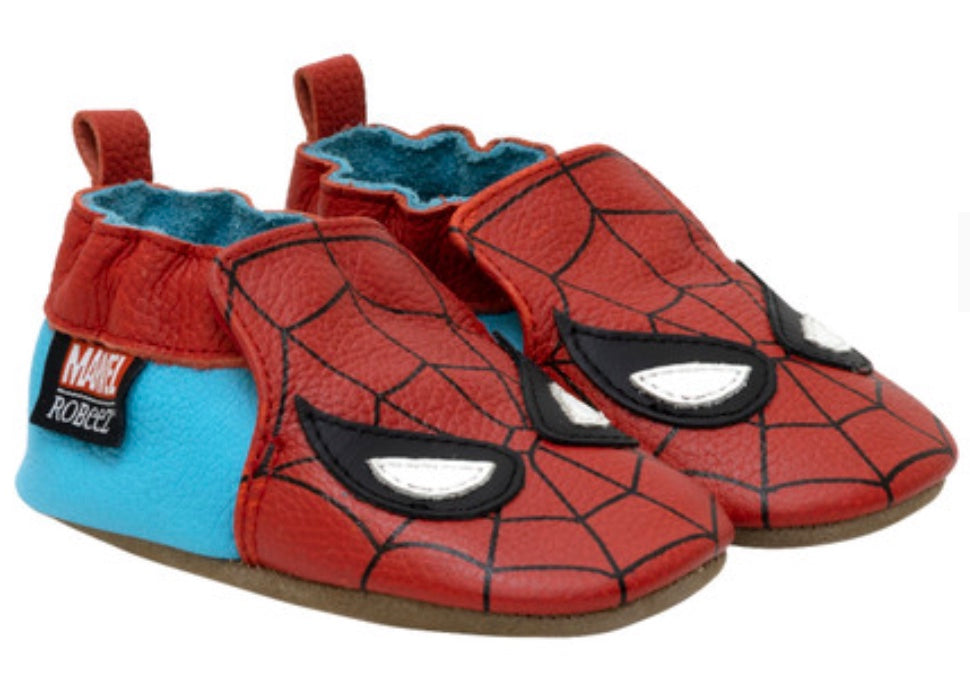 Robeez Spider-Man Red Soft Sole Shoes - Athens Parent