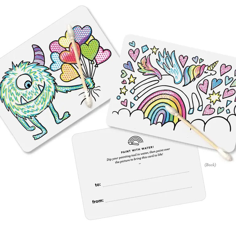 Inklings, Paint with Water Valentines Kit - Unicorn