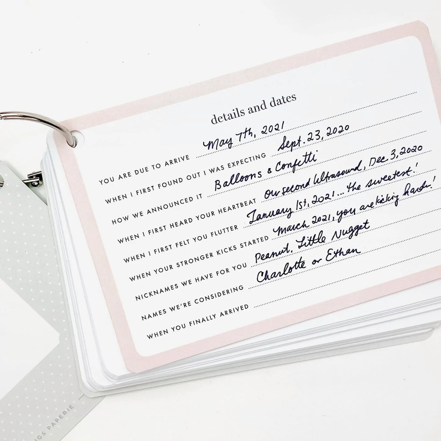 Inklings The Baby Bump Journal Kit