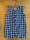 Me &amp; Henry Cabin Woven Play Suit - Blue Plaid