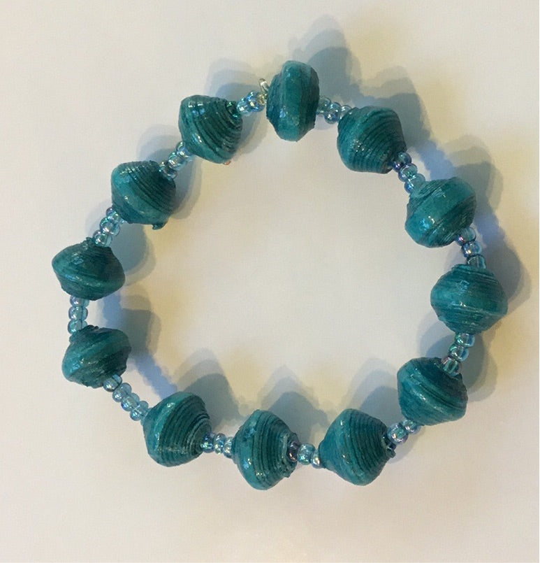 Ornaments for Orphans Children’s Bracelet - Recycled Paper Beads