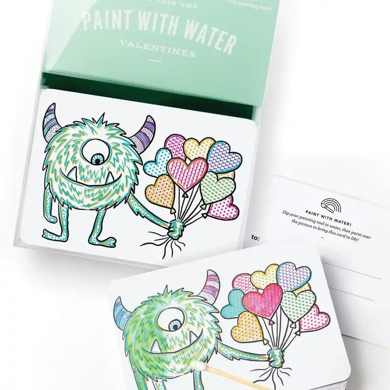 Inklings, Paint with Water Valentines Kit - Monster
