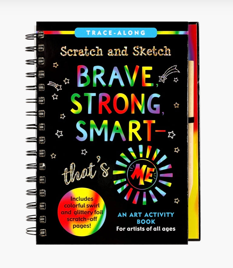 Scratch & Sketch Art Activity Books - Brave Strong Smart