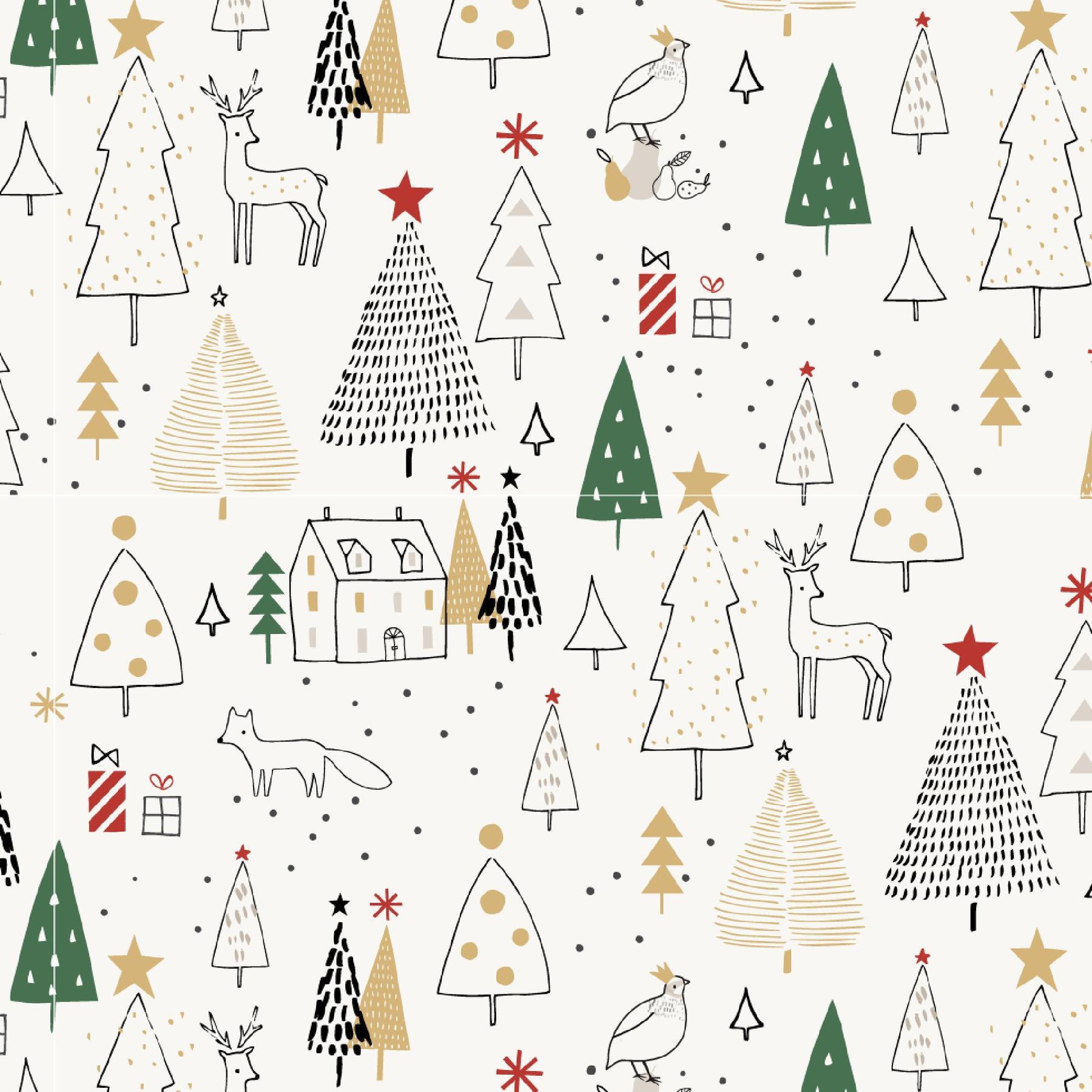 Magnetic Me Organic Cotton Magnetic Footie - Silent Night Holiday Modal