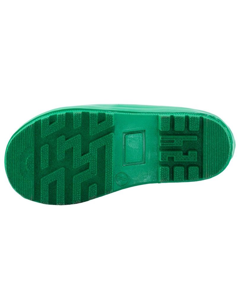 Oakiwear Loop Handle Rubber Rain Boots - Blue Green &amp; White Stripes